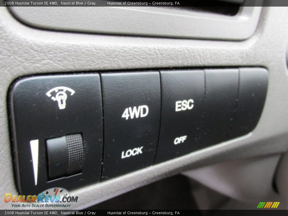 2008 Hyundai Tucson SE 4WD Nautical Blue / Gray Photo #14
