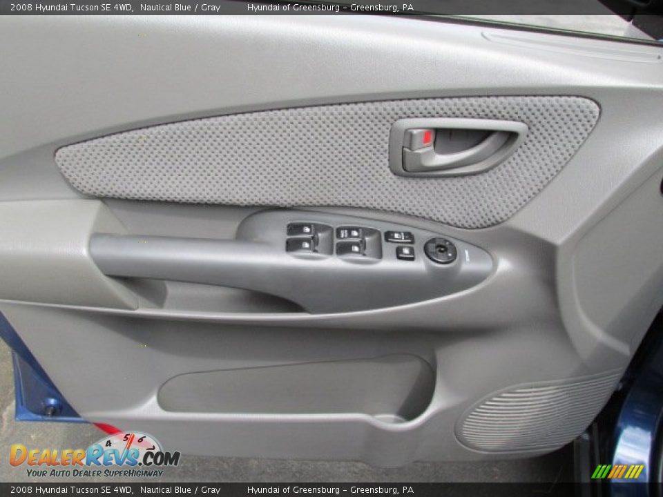 2008 Hyundai Tucson SE 4WD Nautical Blue / Gray Photo #15