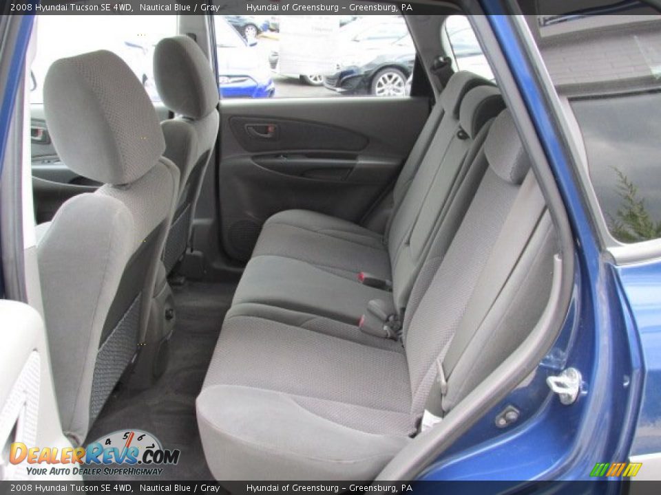2008 Hyundai Tucson SE 4WD Nautical Blue / Gray Photo #19
