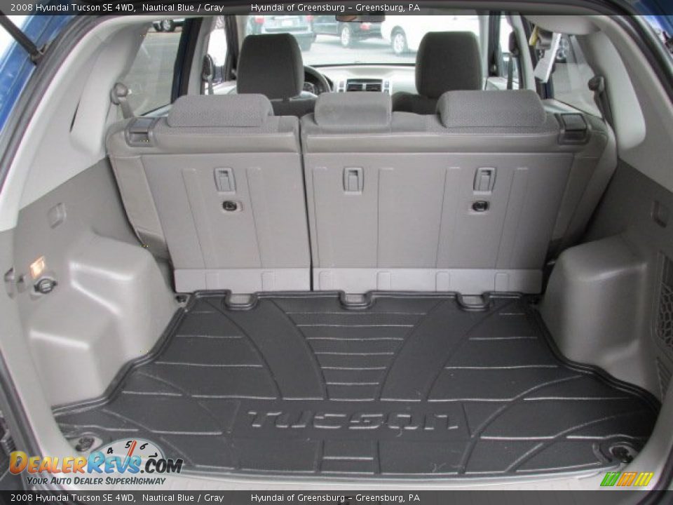 2008 Hyundai Tucson SE 4WD Nautical Blue / Gray Photo #20