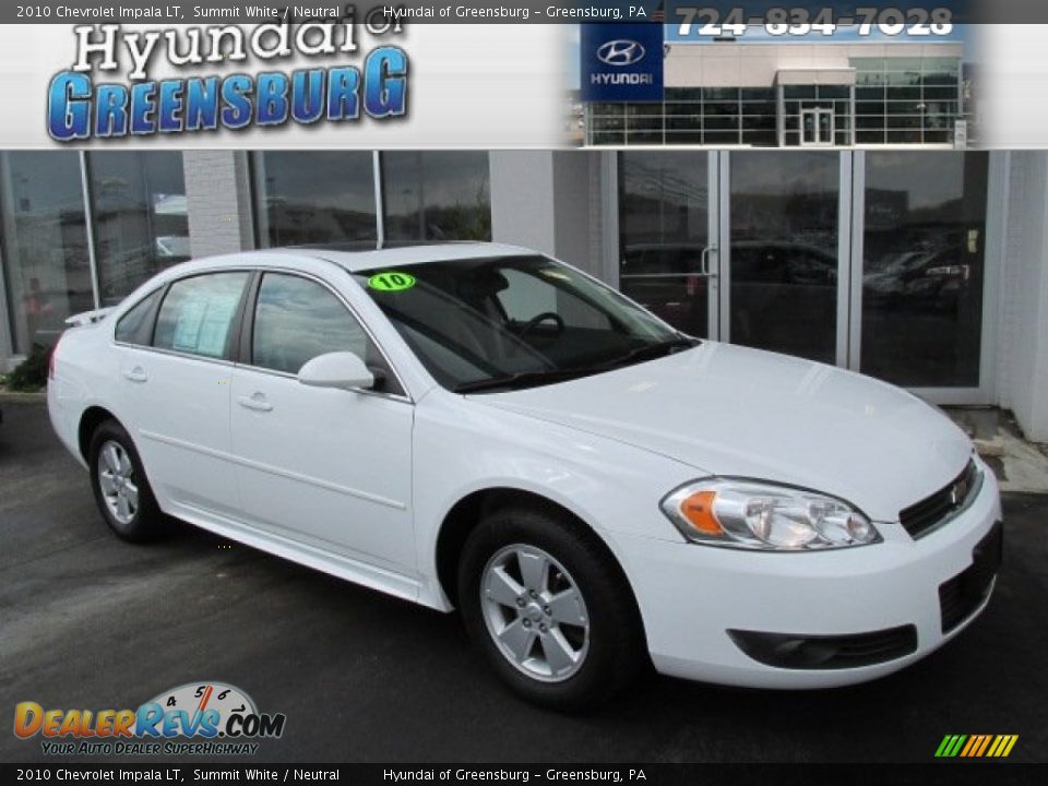 2010 Chevrolet Impala LT Summit White / Neutral Photo #1