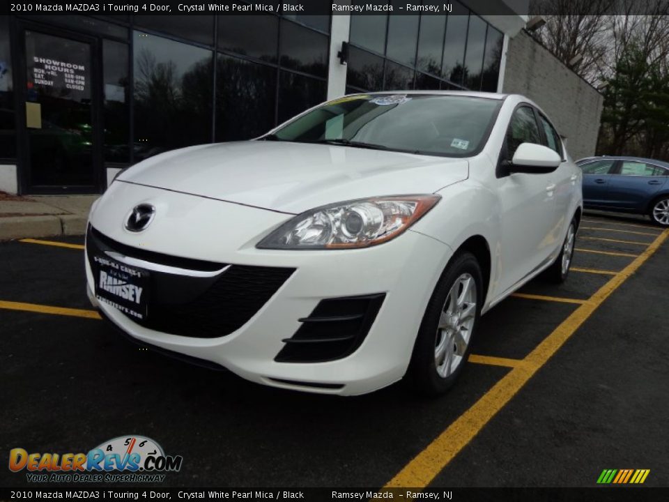 2010 Mazda MAZDA3 i Touring 4 Door Crystal White Pearl Mica / Black Photo #1