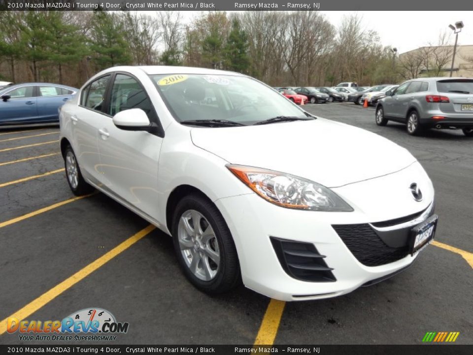 2010 Mazda MAZDA3 i Touring 4 Door Crystal White Pearl Mica / Black Photo #3