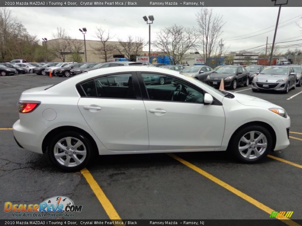 2010 Mazda MAZDA3 i Touring 4 Door Crystal White Pearl Mica / Black Photo #4
