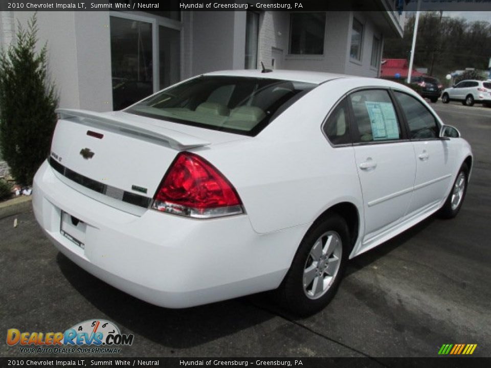 2010 Chevrolet Impala LT Summit White / Neutral Photo #9