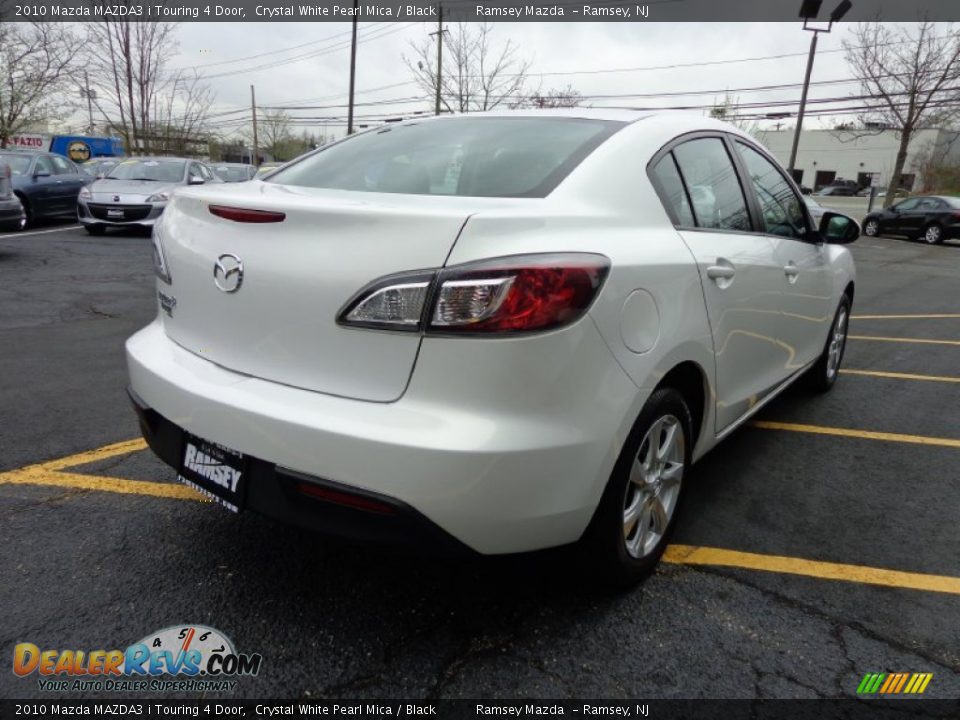 2010 Mazda MAZDA3 i Touring 4 Door Crystal White Pearl Mica / Black Photo #5