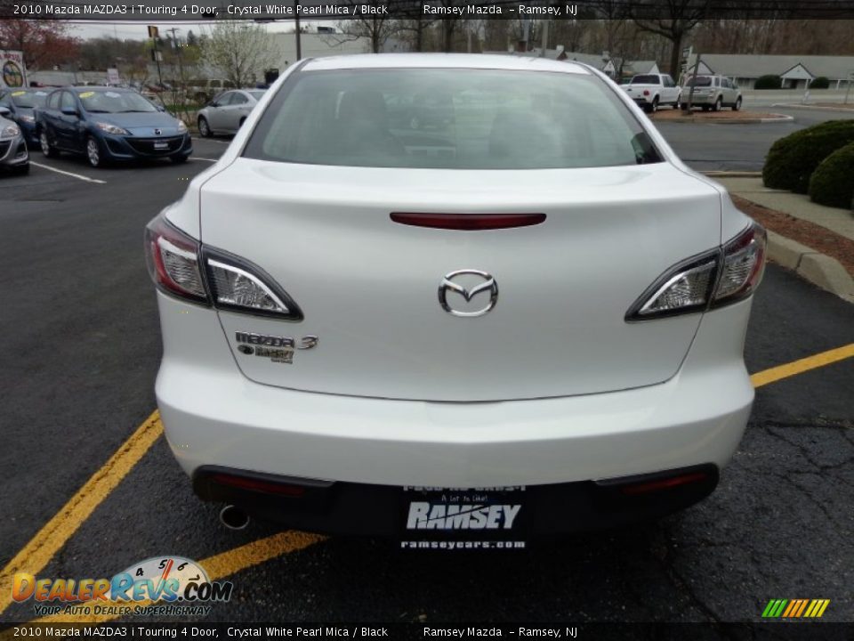 2010 Mazda MAZDA3 i Touring 4 Door Crystal White Pearl Mica / Black Photo #6
