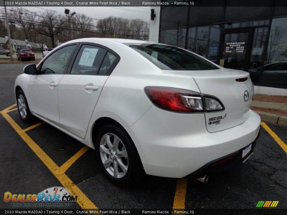 2010 Mazda MAZDA3 i Touring 4 Door Crystal White Pearl Mica / Black Photo #7