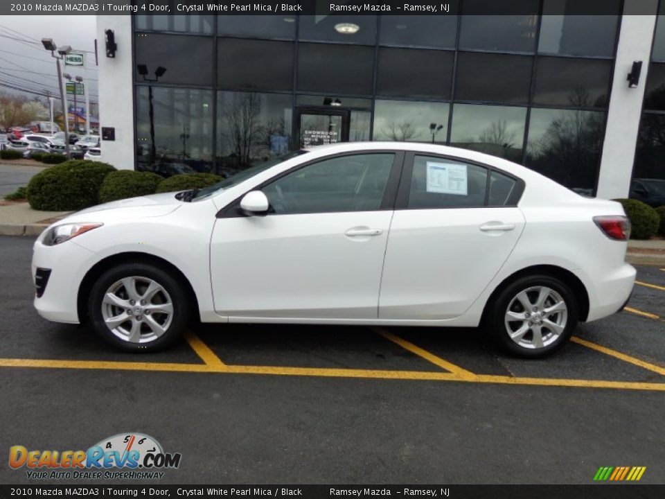 2010 Mazda MAZDA3 i Touring 4 Door Crystal White Pearl Mica / Black Photo #8