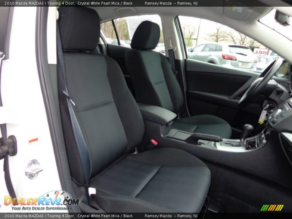 2010 Mazda MAZDA3 i Touring 4 Door Crystal White Pearl Mica / Black Photo #11