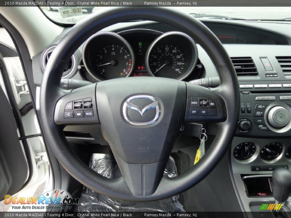 2010 Mazda MAZDA3 i Touring 4 Door Crystal White Pearl Mica / Black Photo #21