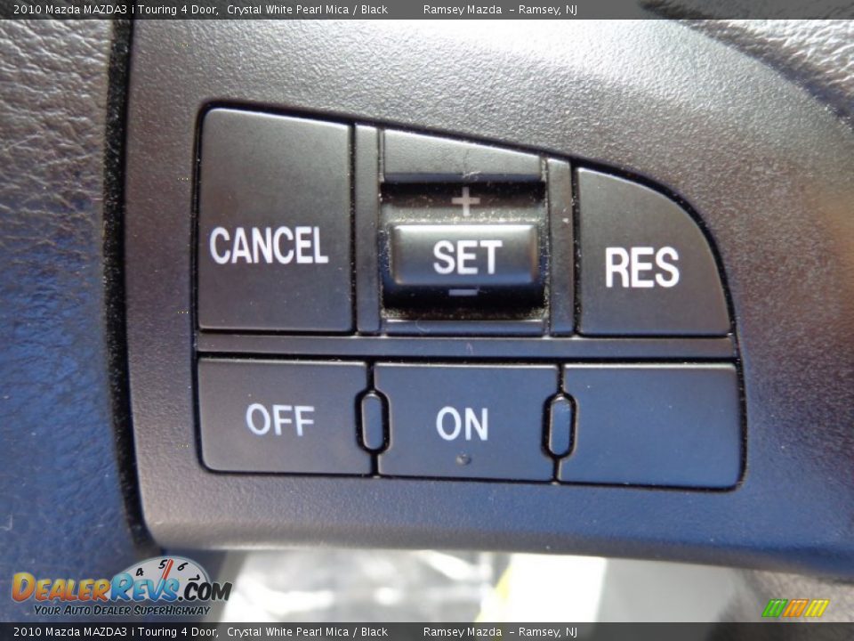 2010 Mazda MAZDA3 i Touring 4 Door Crystal White Pearl Mica / Black Photo #23