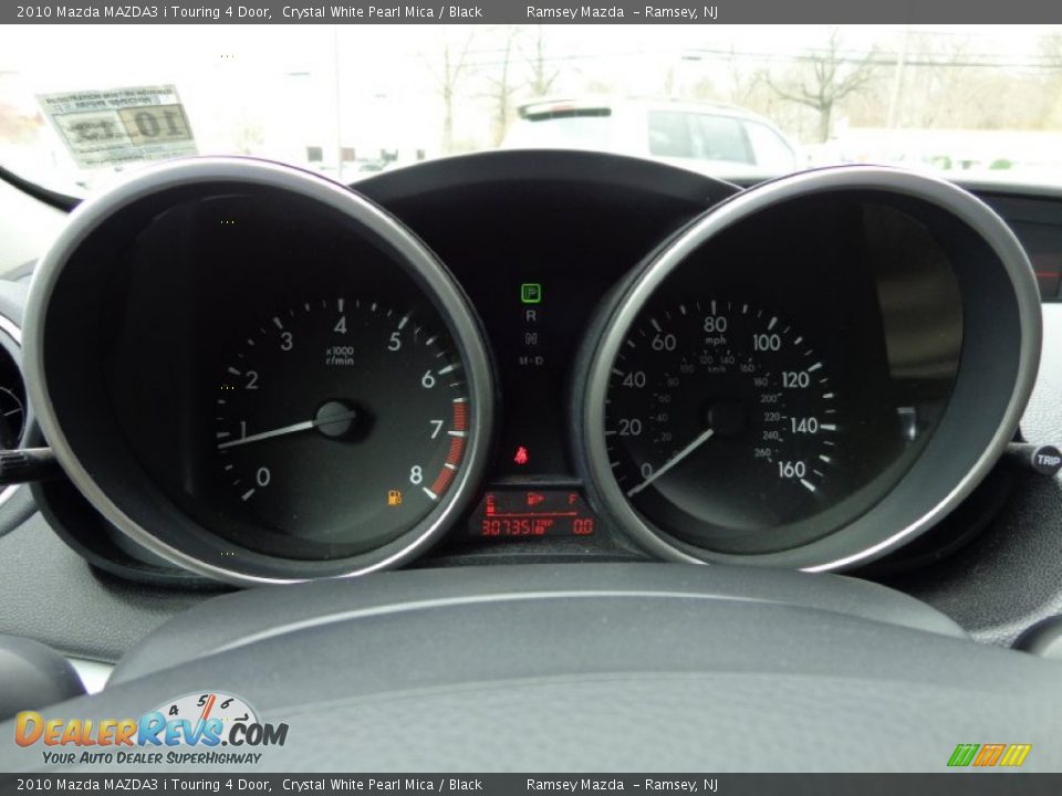 2010 Mazda MAZDA3 i Touring 4 Door Crystal White Pearl Mica / Black Photo #24