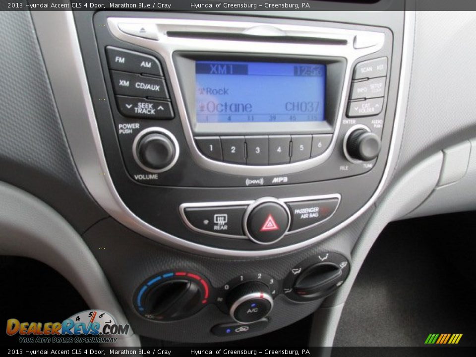 2013 Hyundai Accent GLS 4 Door Marathon Blue / Gray Photo #8