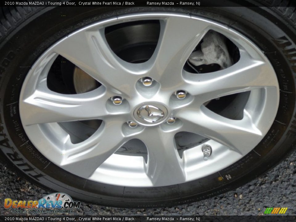 2010 Mazda MAZDA3 i Touring 4 Door Crystal White Pearl Mica / Black Photo #32