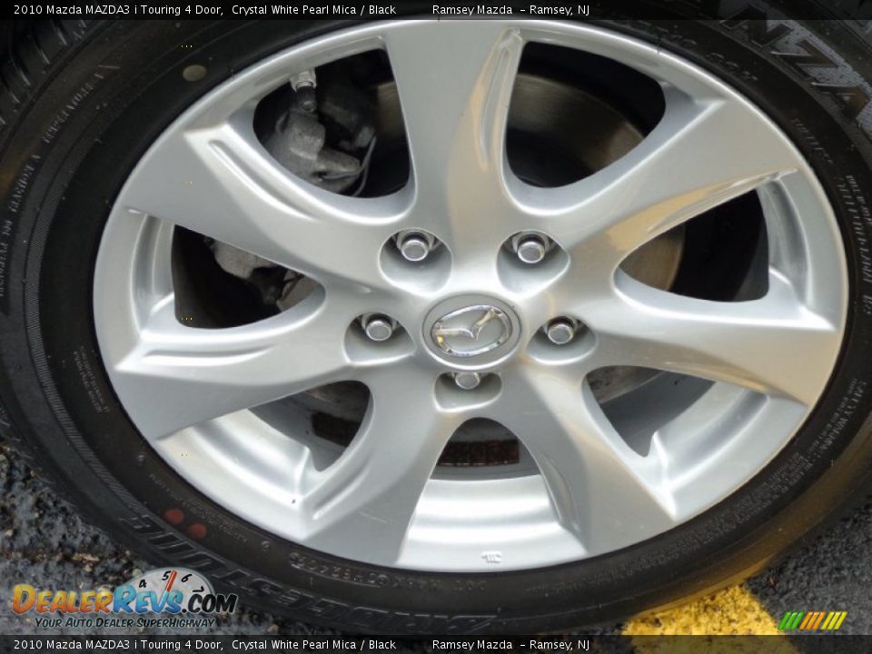 2010 Mazda MAZDA3 i Touring 4 Door Crystal White Pearl Mica / Black Photo #33
