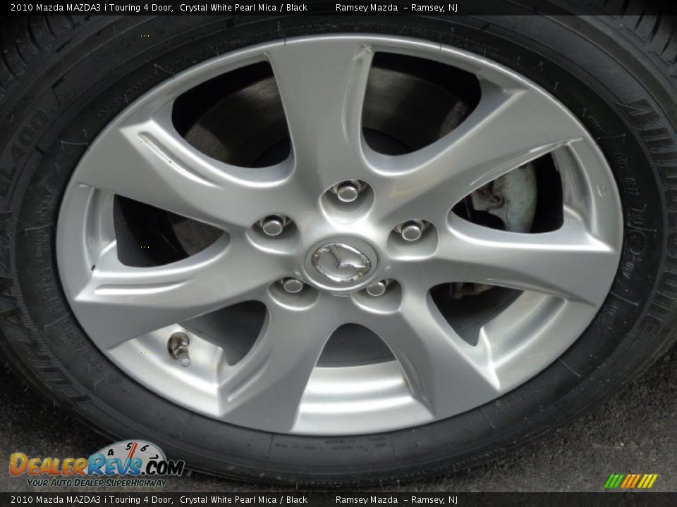2010 Mazda MAZDA3 i Touring 4 Door Crystal White Pearl Mica / Black Photo #34