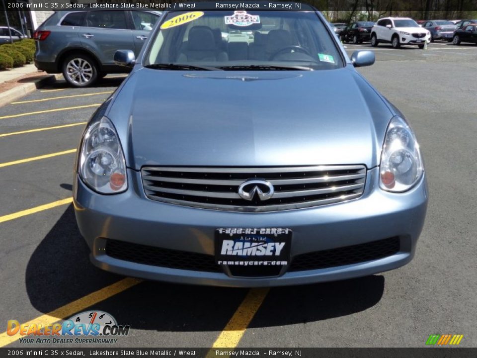 2006 Infiniti G 35 x Sedan Lakeshore Slate Blue Metallic / Wheat Photo #2