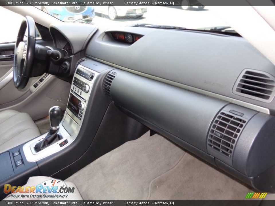 2006 Infiniti G 35 x Sedan Lakeshore Slate Blue Metallic / Wheat Photo #10