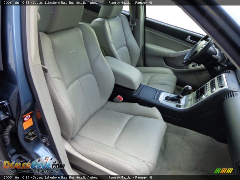 2006 Infiniti G 35 x Sedan Lakeshore Slate Blue Metallic / Wheat Photo #11