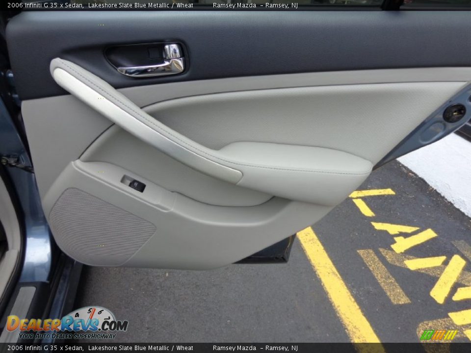 2006 Infiniti G 35 x Sedan Lakeshore Slate Blue Metallic / Wheat Photo #13