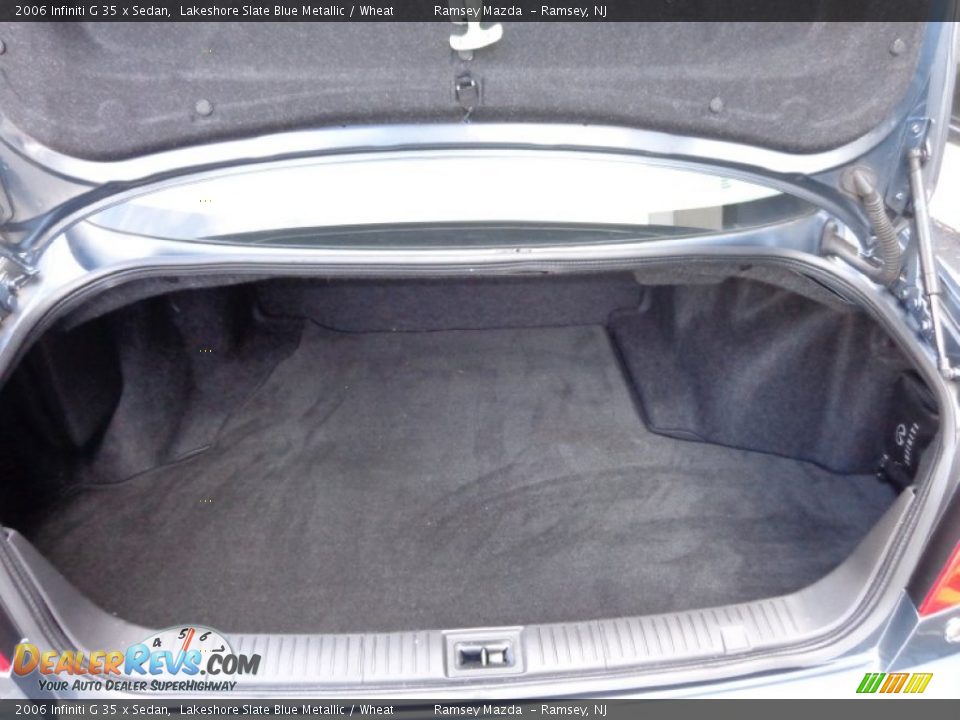 2006 Infiniti G 35 x Sedan Lakeshore Slate Blue Metallic / Wheat Photo #15
