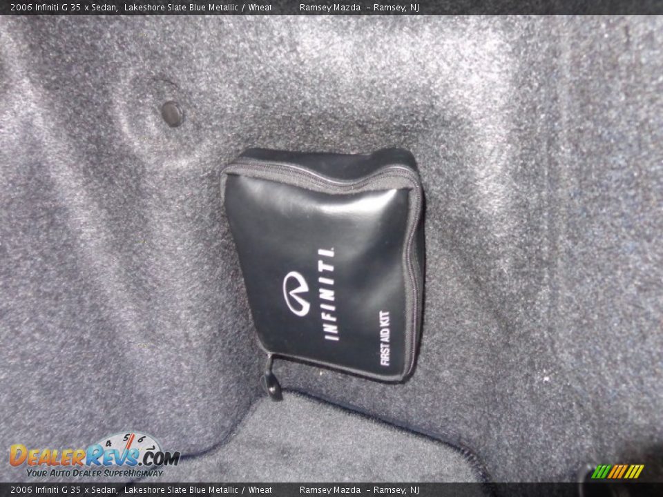 2006 Infiniti G 35 x Sedan Lakeshore Slate Blue Metallic / Wheat Photo #17