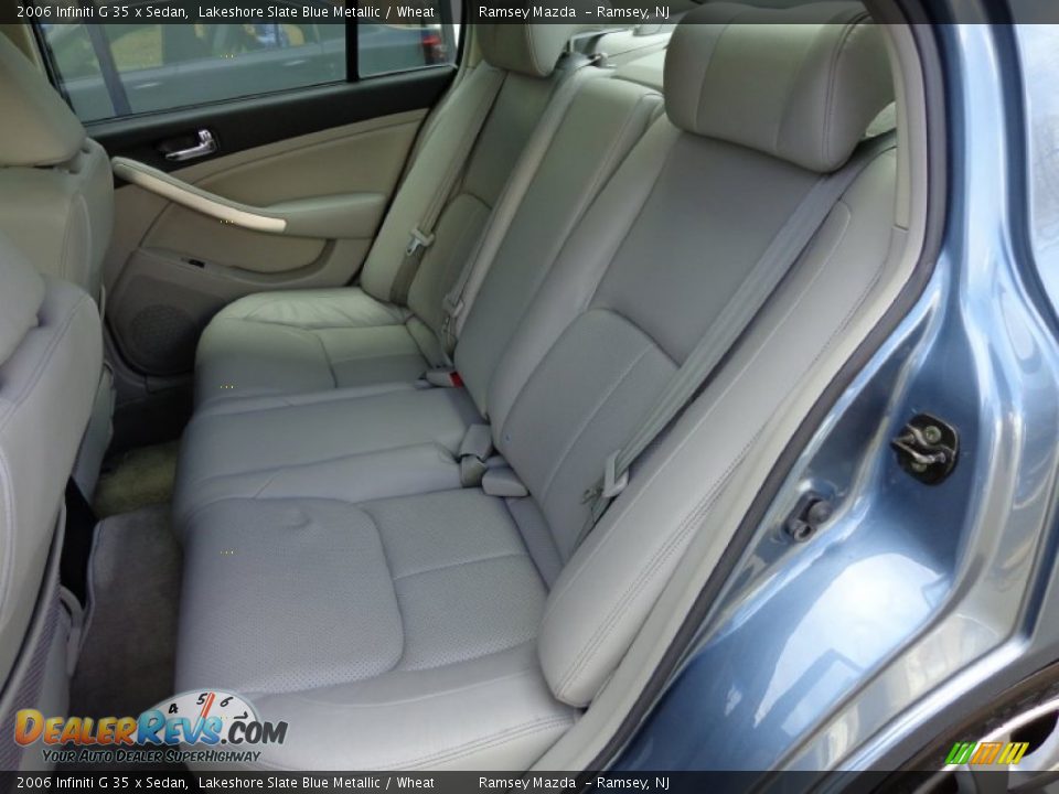 2006 Infiniti G 35 x Sedan Lakeshore Slate Blue Metallic / Wheat Photo #20