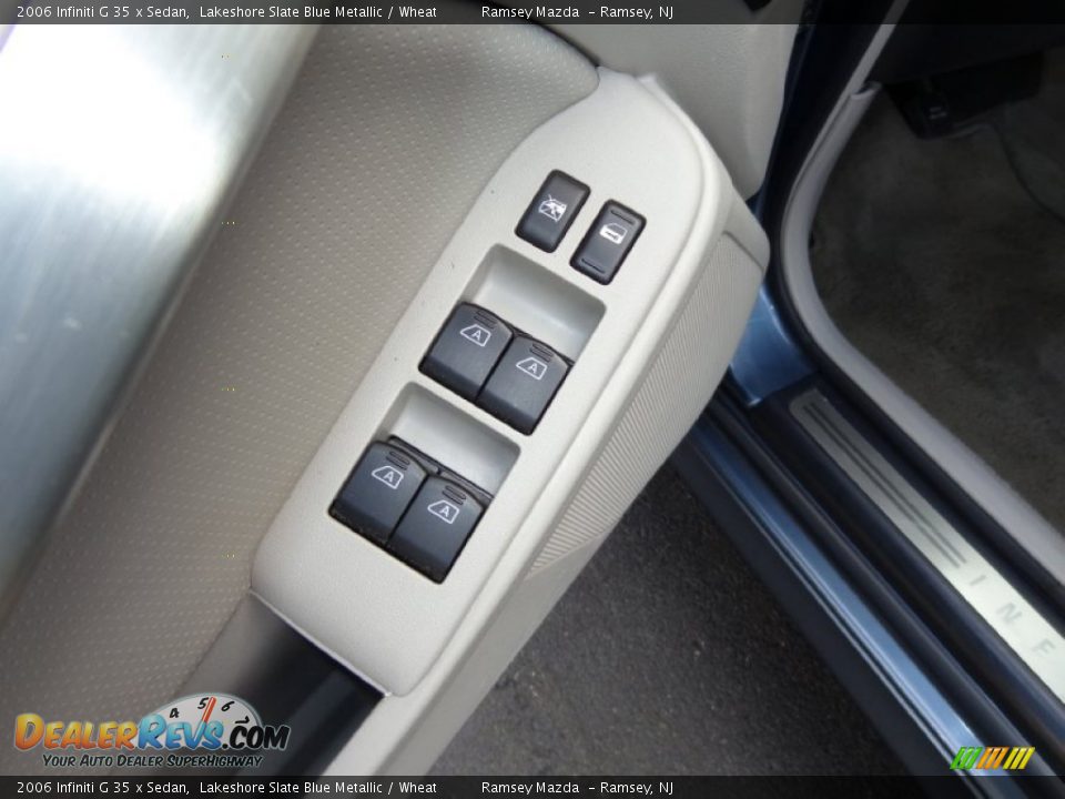 2006 Infiniti G 35 x Sedan Lakeshore Slate Blue Metallic / Wheat Photo #23