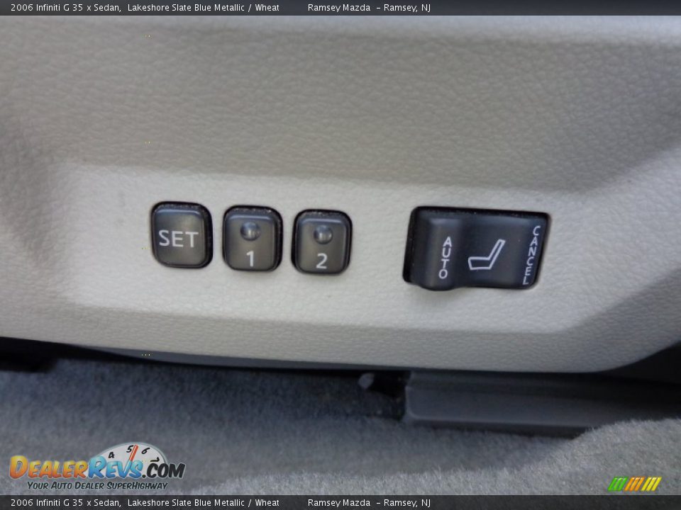 2006 Infiniti G 35 x Sedan Lakeshore Slate Blue Metallic / Wheat Photo #26