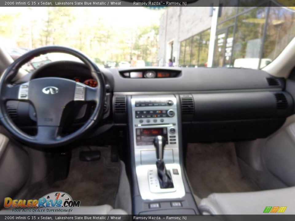 2006 Infiniti G 35 x Sedan Lakeshore Slate Blue Metallic / Wheat Photo #28