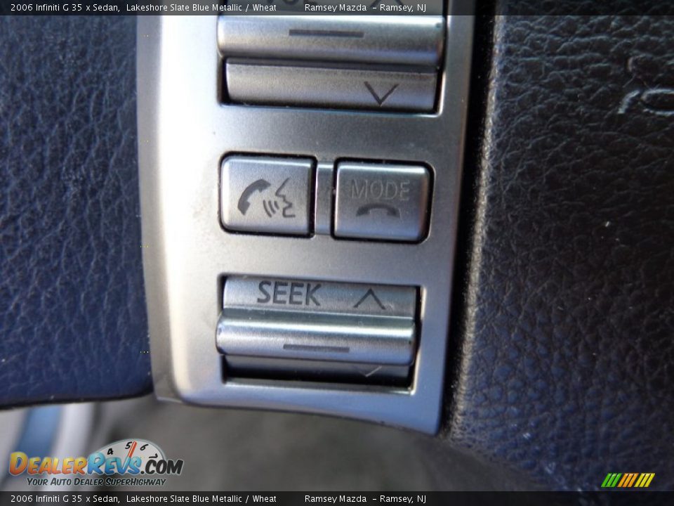 2006 Infiniti G 35 x Sedan Lakeshore Slate Blue Metallic / Wheat Photo #30