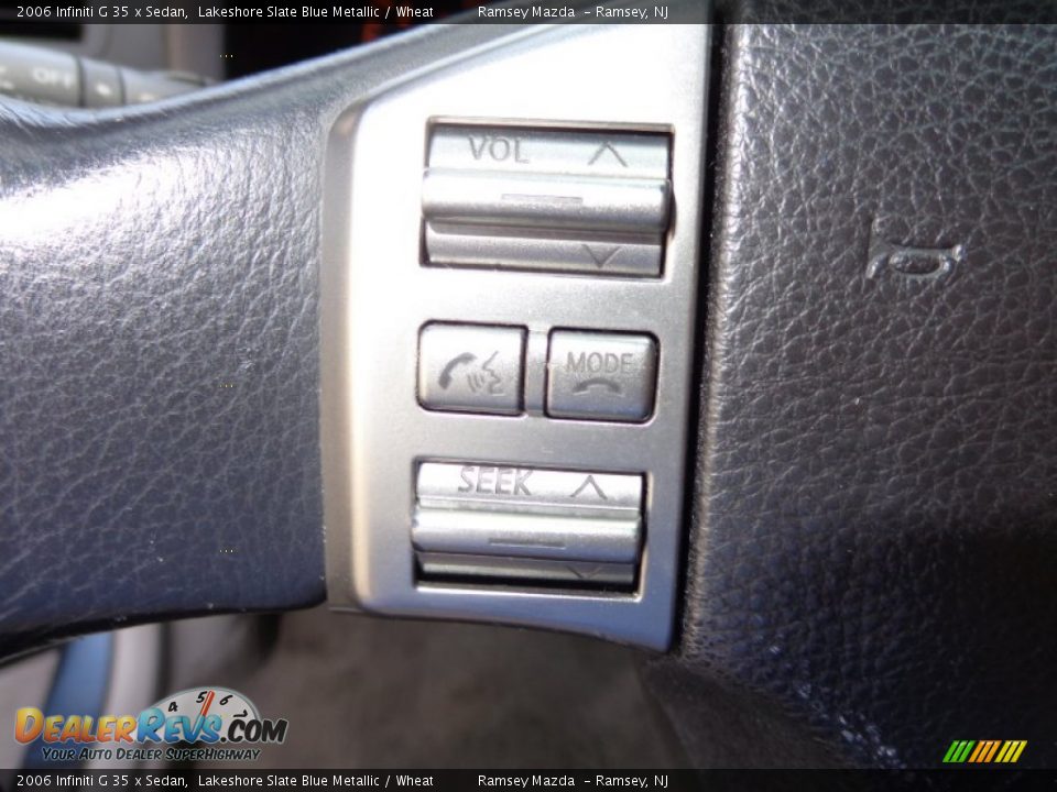 2006 Infiniti G 35 x Sedan Lakeshore Slate Blue Metallic / Wheat Photo #31