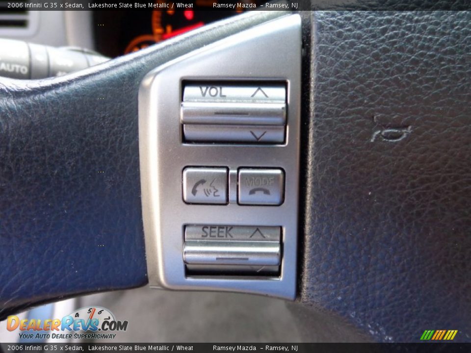 2006 Infiniti G 35 x Sedan Lakeshore Slate Blue Metallic / Wheat Photo #32