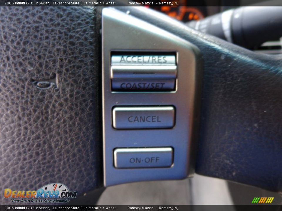 2006 Infiniti G 35 x Sedan Lakeshore Slate Blue Metallic / Wheat Photo #33