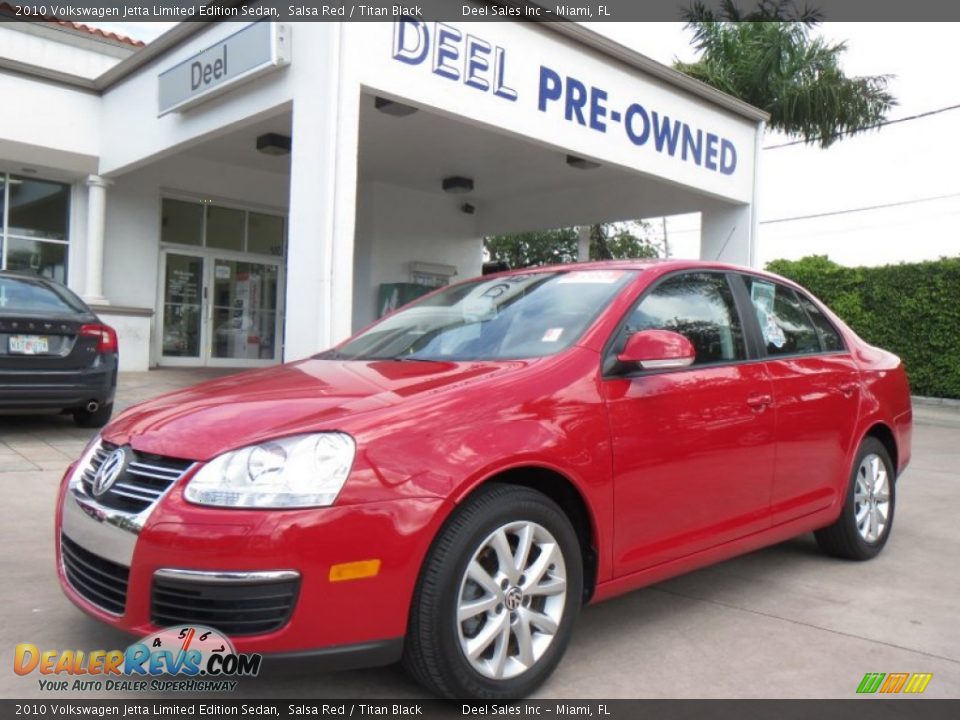 2010 Volkswagen Jetta Limited Edition Sedan Salsa Red / Titan Black Photo #1