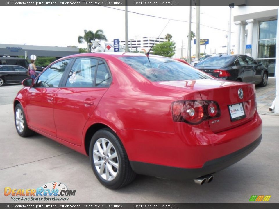 2010 Volkswagen Jetta Limited Edition Sedan Salsa Red / Titan Black Photo #3