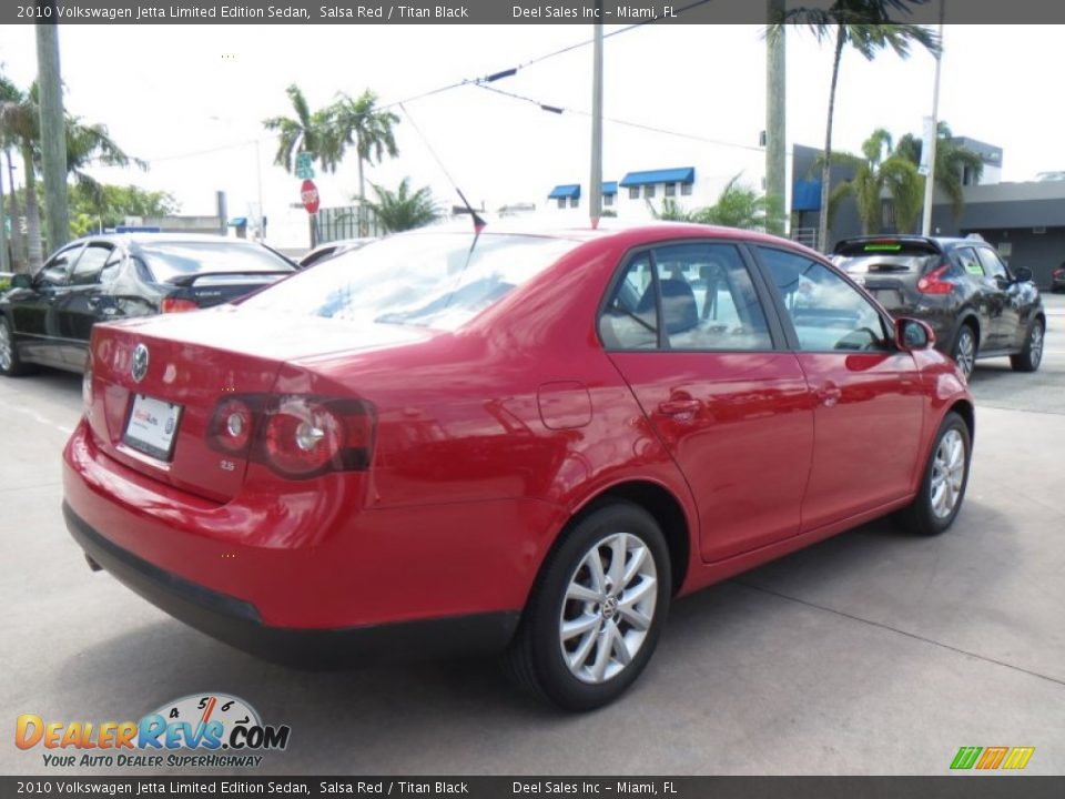 2010 Volkswagen Jetta Limited Edition Sedan Salsa Red / Titan Black Photo #5