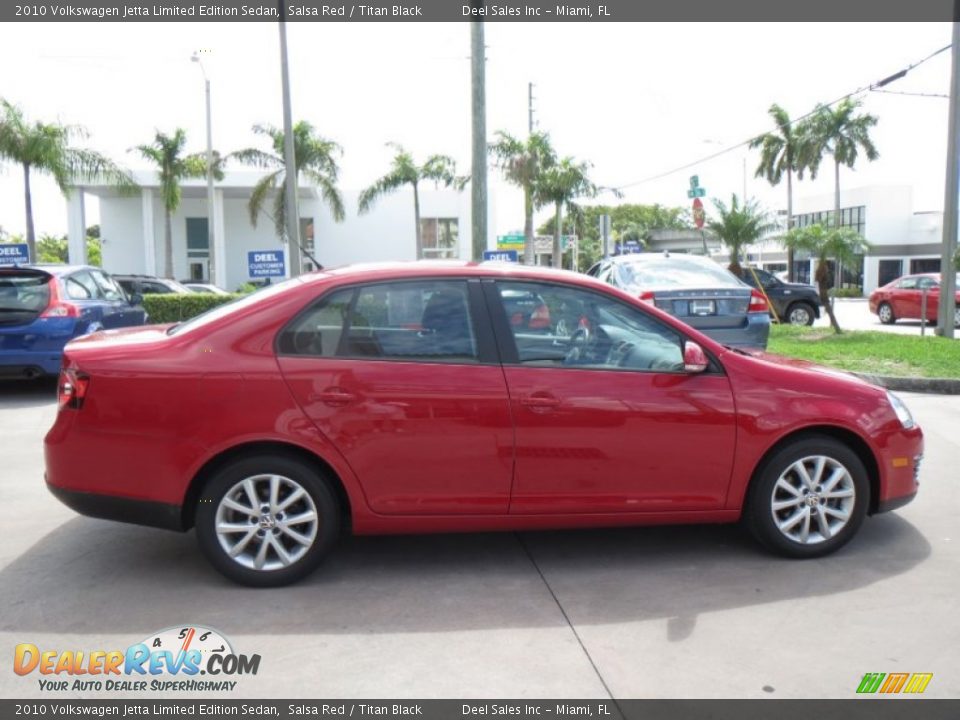 2010 Volkswagen Jetta Limited Edition Sedan Salsa Red / Titan Black Photo #6