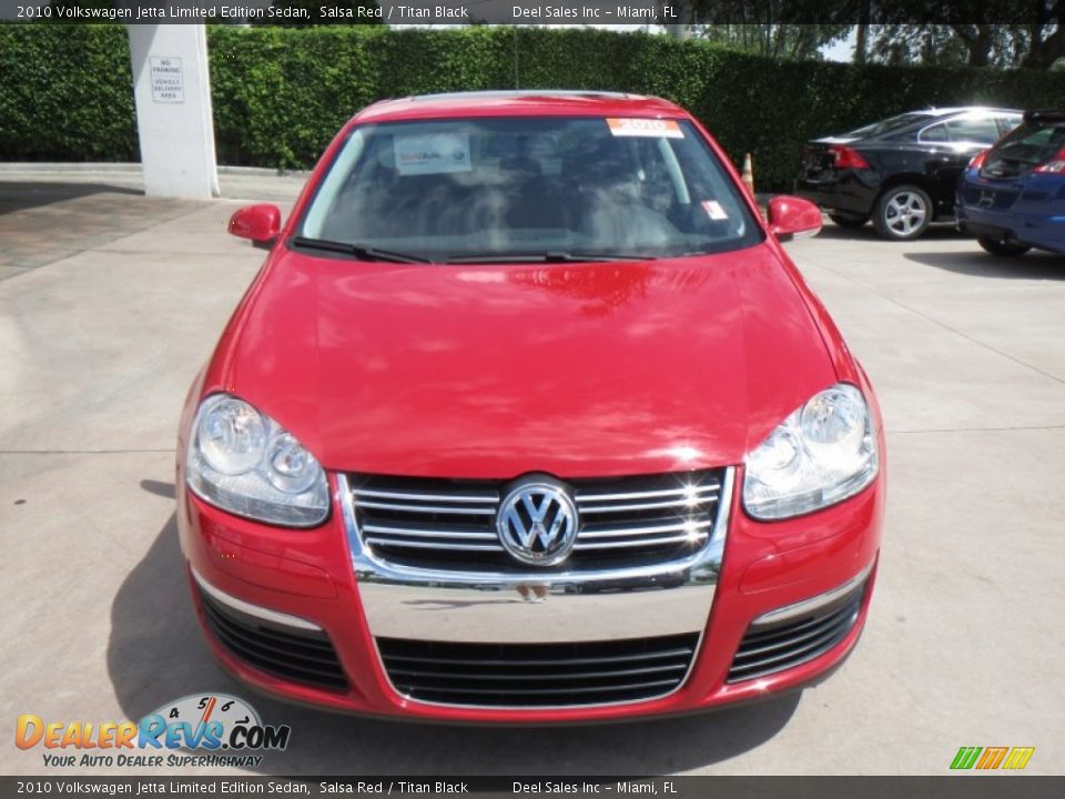 2010 Volkswagen Jetta Limited Edition Sedan Salsa Red / Titan Black Photo #8