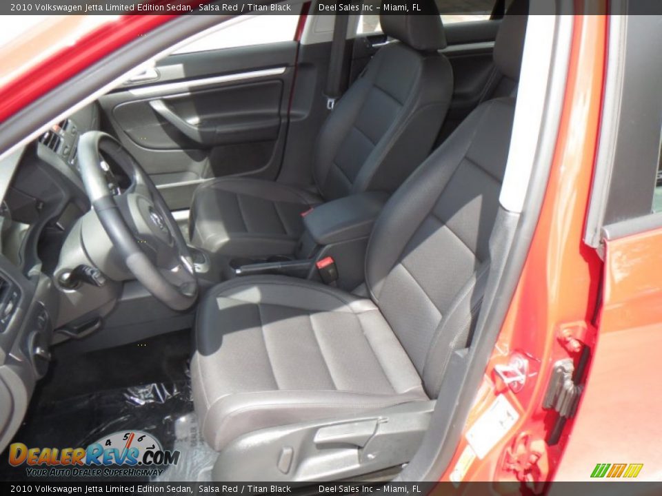 2010 Volkswagen Jetta Limited Edition Sedan Salsa Red / Titan Black Photo #9