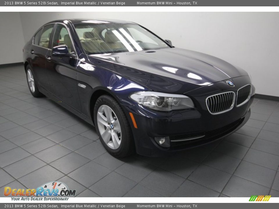 2013 BMW 5 Series 528i Sedan Imperial Blue Metallic / Venetian Beige Photo #1