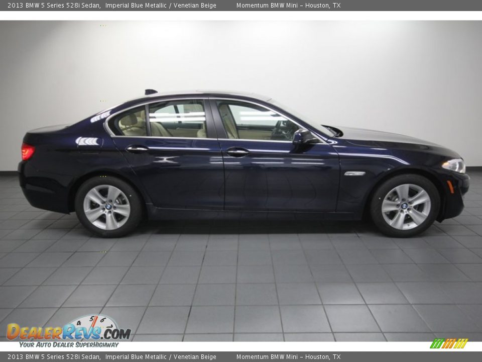 2013 BMW 5 Series 528i Sedan Imperial Blue Metallic / Venetian Beige Photo #2