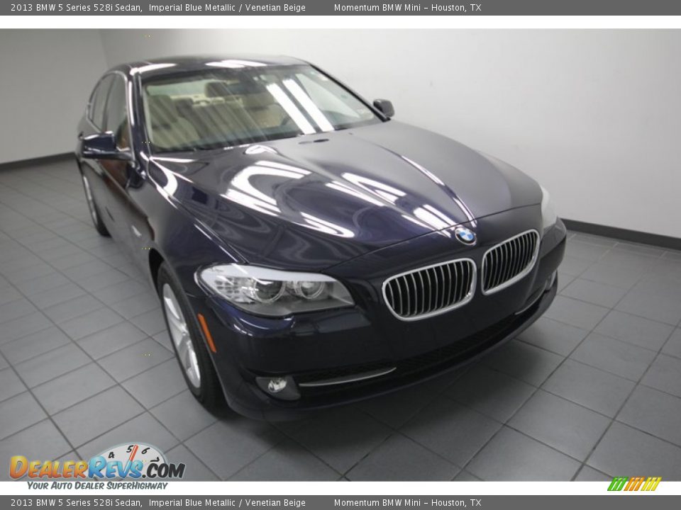2013 BMW 5 Series 528i Sedan Imperial Blue Metallic / Venetian Beige Photo #5