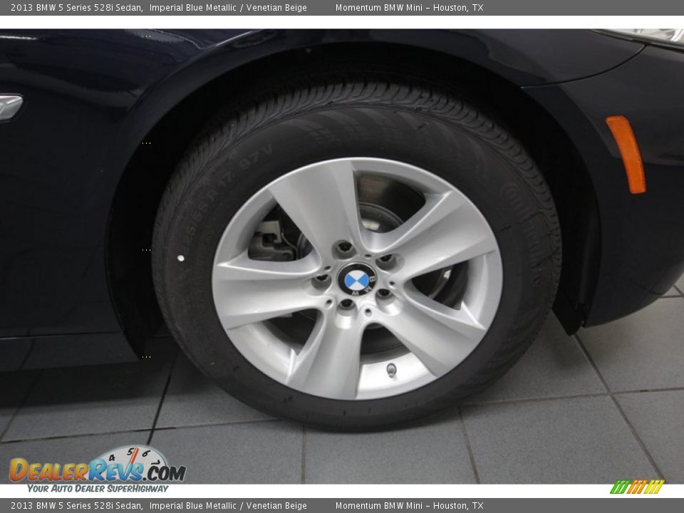 2013 BMW 5 Series 528i Sedan Imperial Blue Metallic / Venetian Beige Photo #7