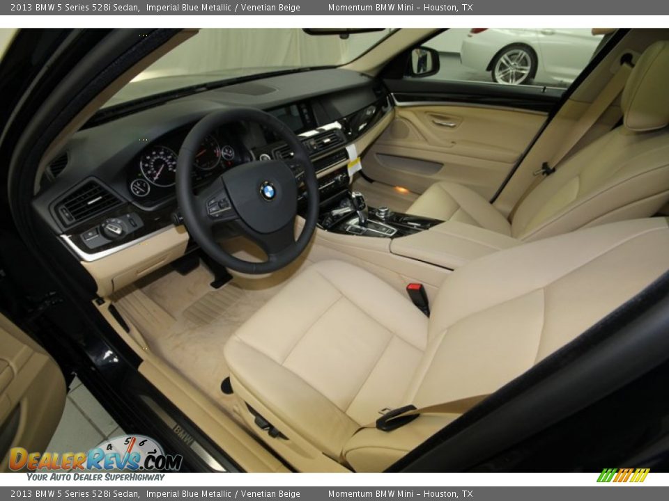 2013 BMW 5 Series 528i Sedan Imperial Blue Metallic / Venetian Beige Photo #11