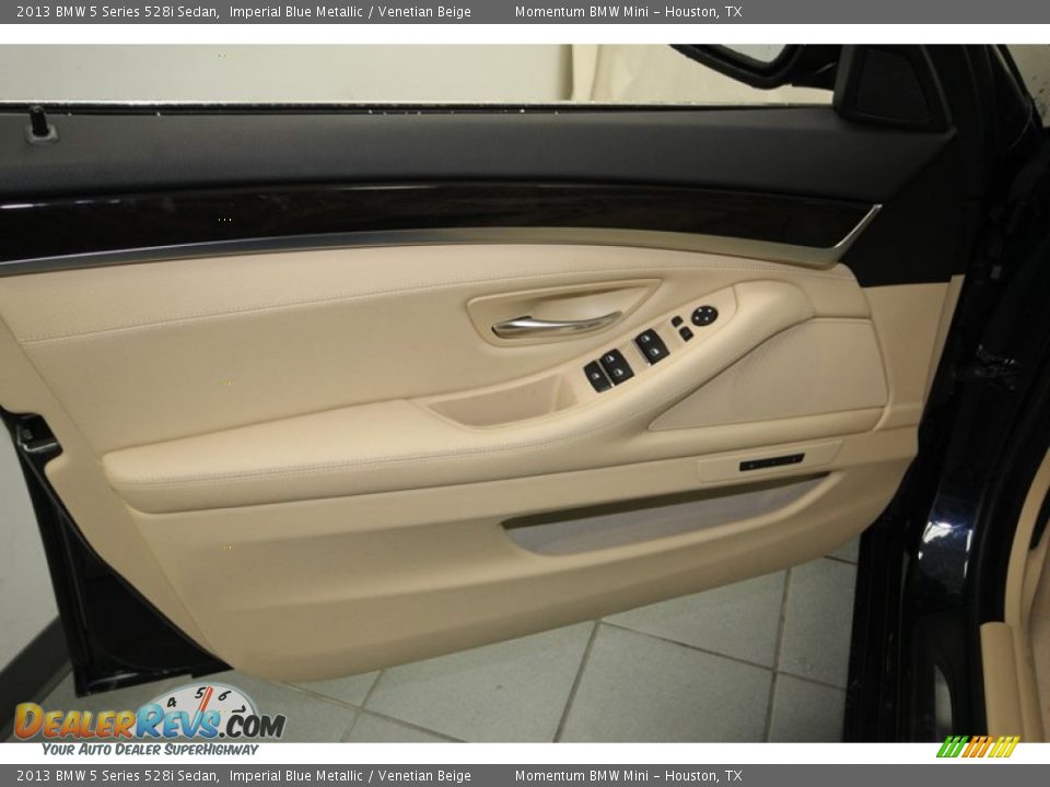 2013 BMW 5 Series 528i Sedan Imperial Blue Metallic / Venetian Beige Photo #13