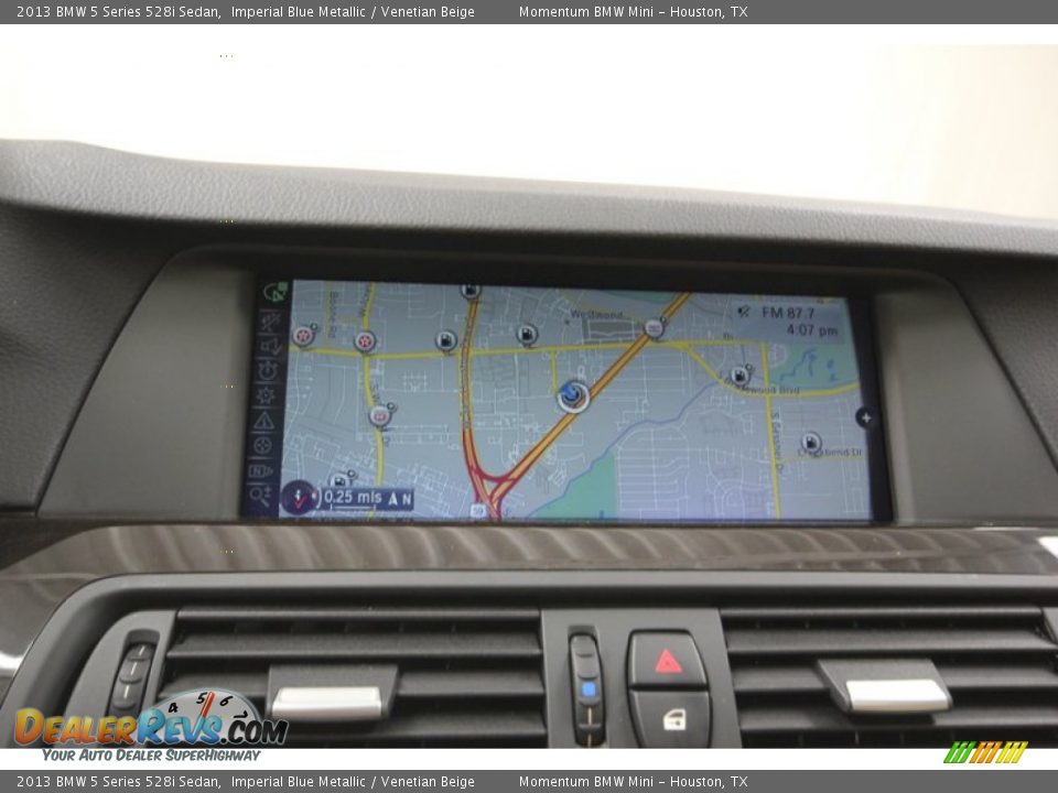 2013 BMW 5 Series 528i Sedan Imperial Blue Metallic / Venetian Beige Photo #19