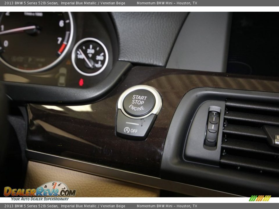 2013 BMW 5 Series 528i Sedan Imperial Blue Metallic / Venetian Beige Photo #25