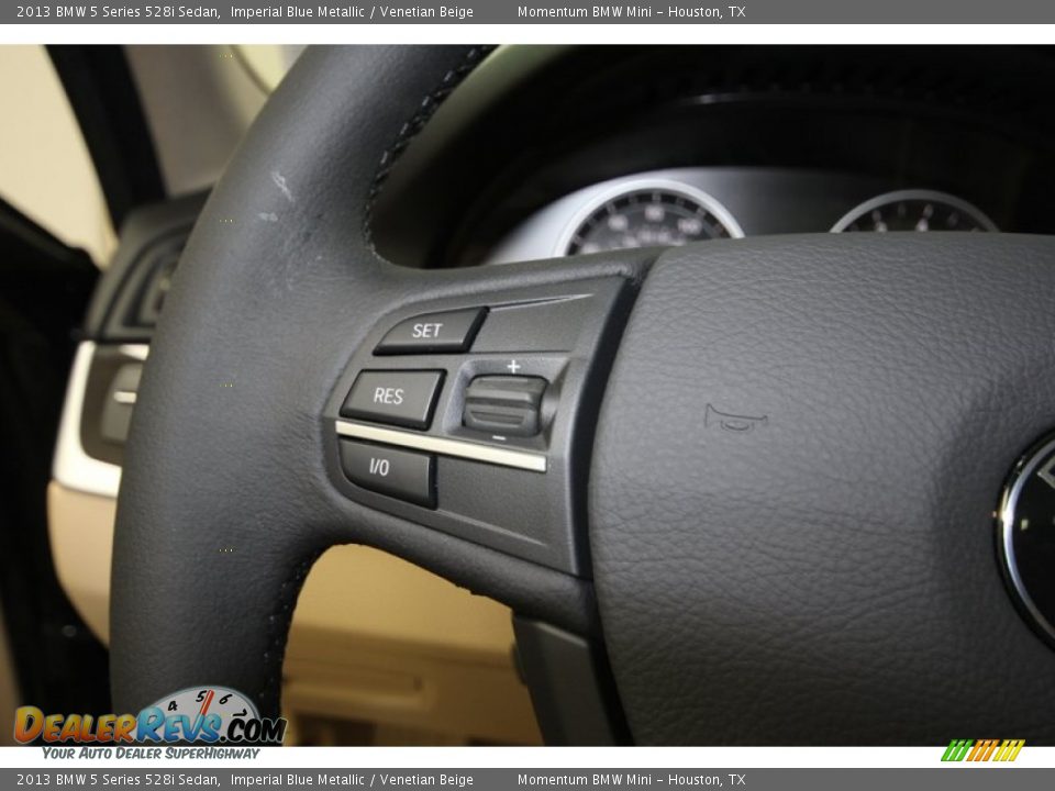 2013 BMW 5 Series 528i Sedan Imperial Blue Metallic / Venetian Beige Photo #27